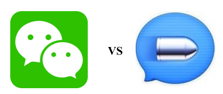WeChat vs Bullet Messaging