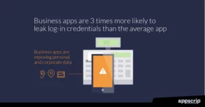 Security features - Business apps are more likely to leak login details