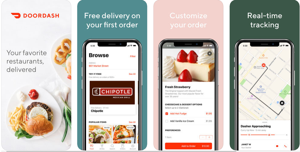 DoorDash projects strong demand for food, grocery orders; shares