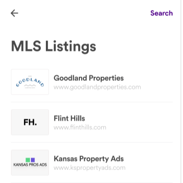 MLS Listing Sources