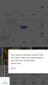 Saved Property Search