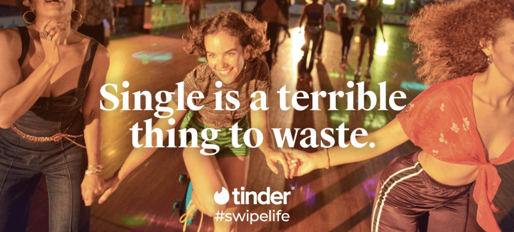 Tinder ad for Singles