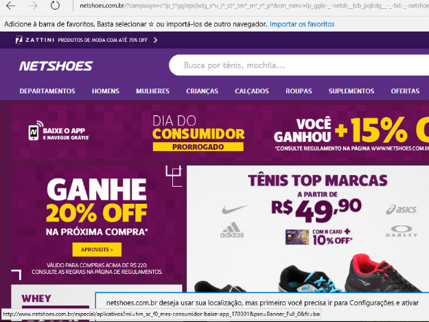 Netshoes ofertas online adidas