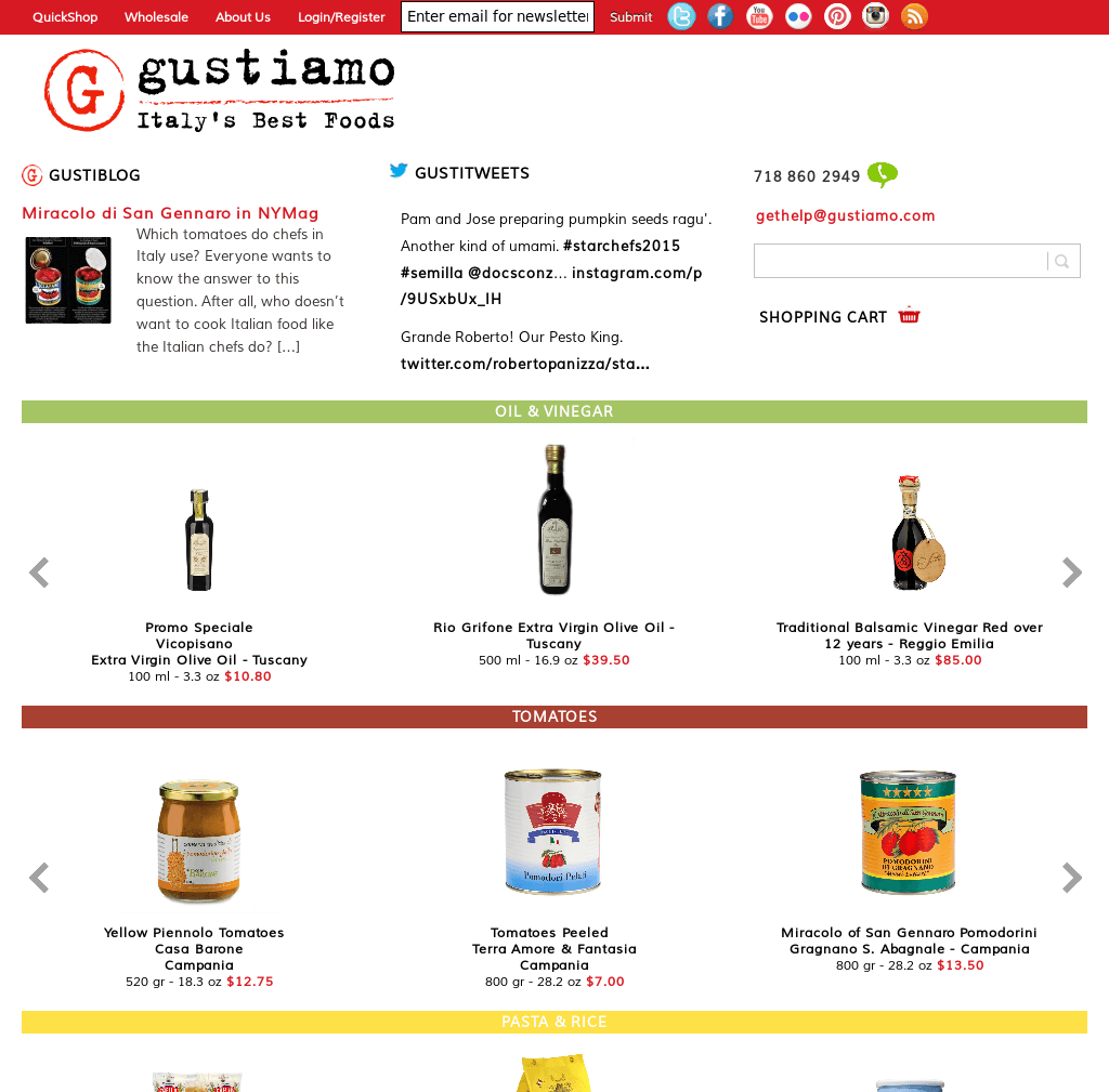 Italian grocery store online for authentic olive oils