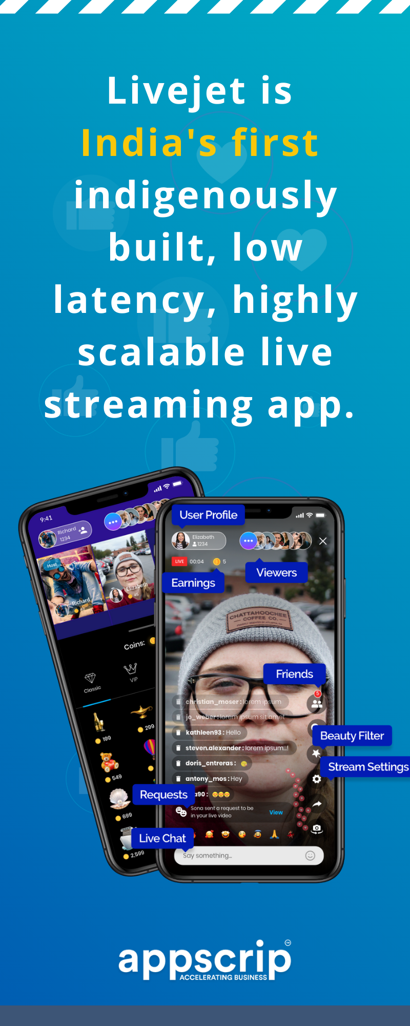 live streaming app software solution