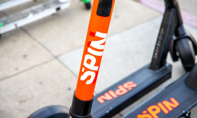 Spin-e-scooter app