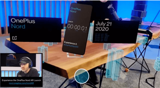 OnePlus Nord Augmented reality live streaming