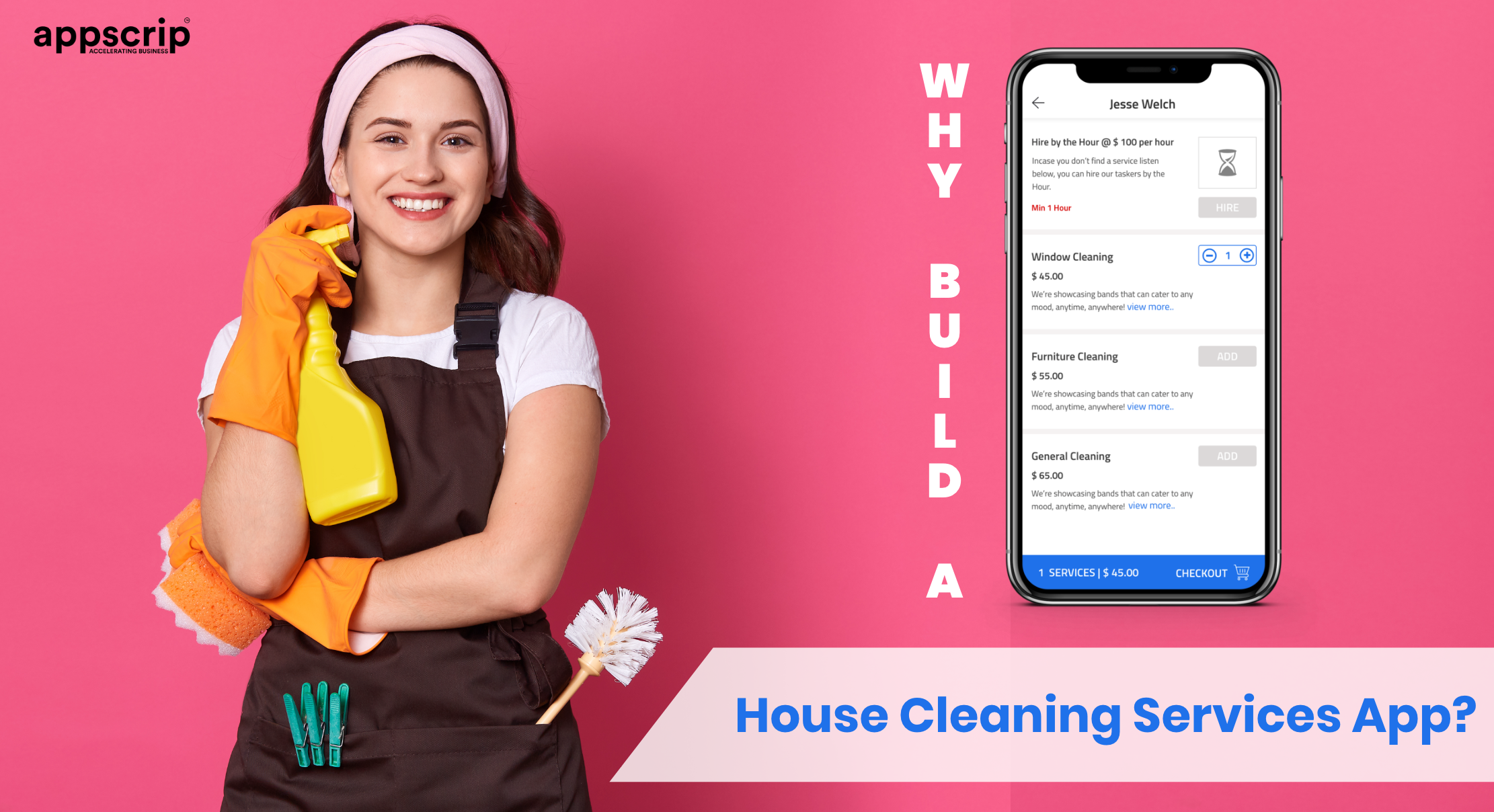 House cleaning services app