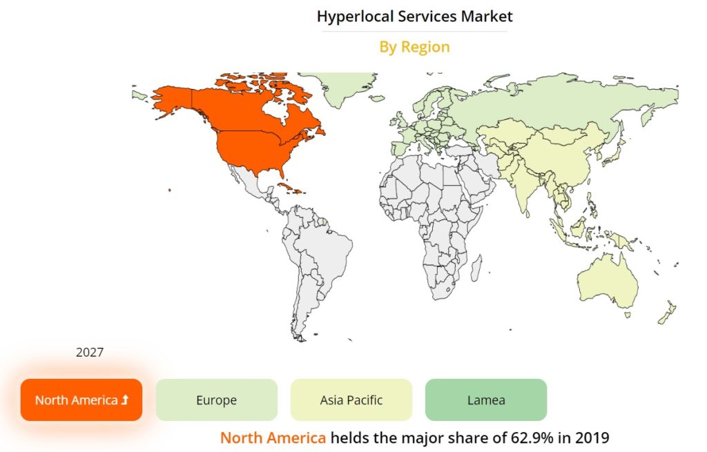 Hyperlocal sales and services