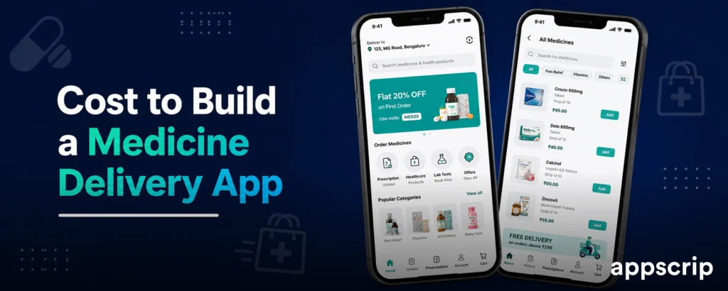 cost to build a medicine delivery app