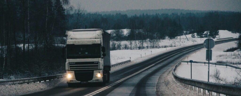 IoT for telematics - FI - Truck in snow