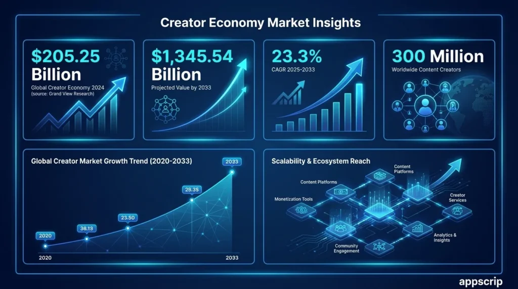 Launch creator platform in 60 days -   Creator economy market insights