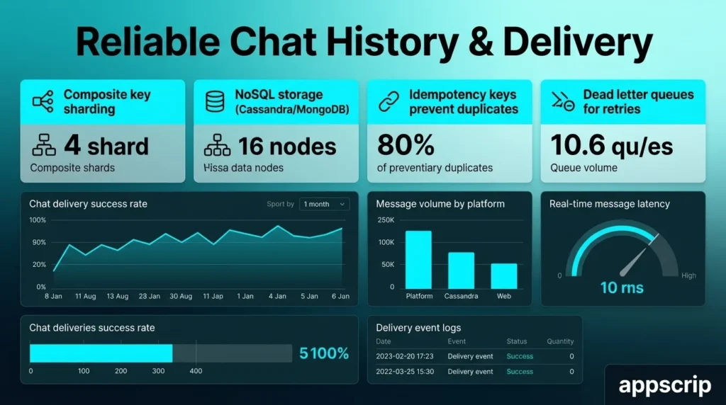 How To Scale Chat Infrastructure - reliable chat history and delivery