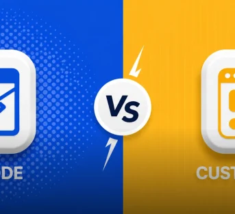 No-Code vs Custom App Development - feature image