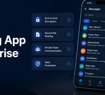 Private Messaging App for Enterprise: feature image