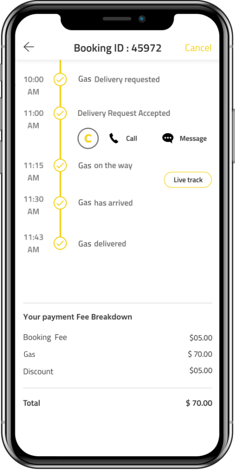on-demand gas delivery app On Demand Gas Delivery App Solution - Customizable