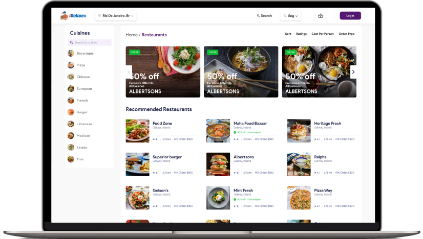 ubereats clone UberEats Clone - Multi-Resturant Food delivery App with Tracking