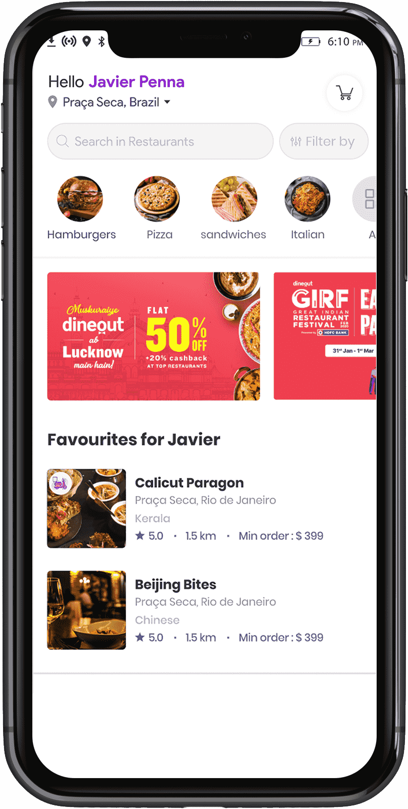 home-page-of-food-delivery-customer-app
