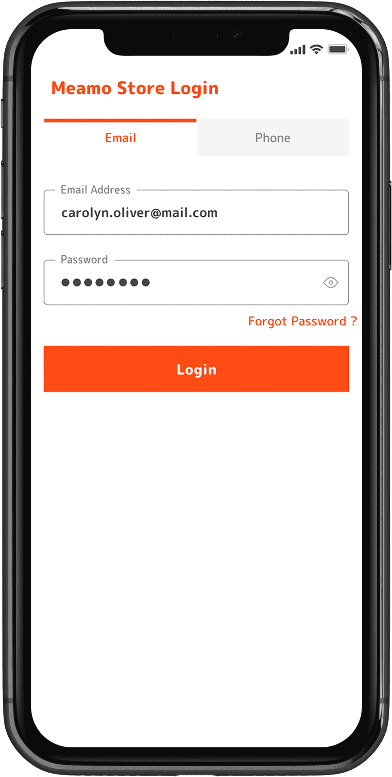 login-option-in-meat-delivery-picker-app.png