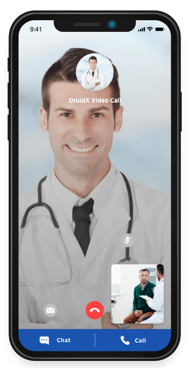 Healthcare app development video call with doctor