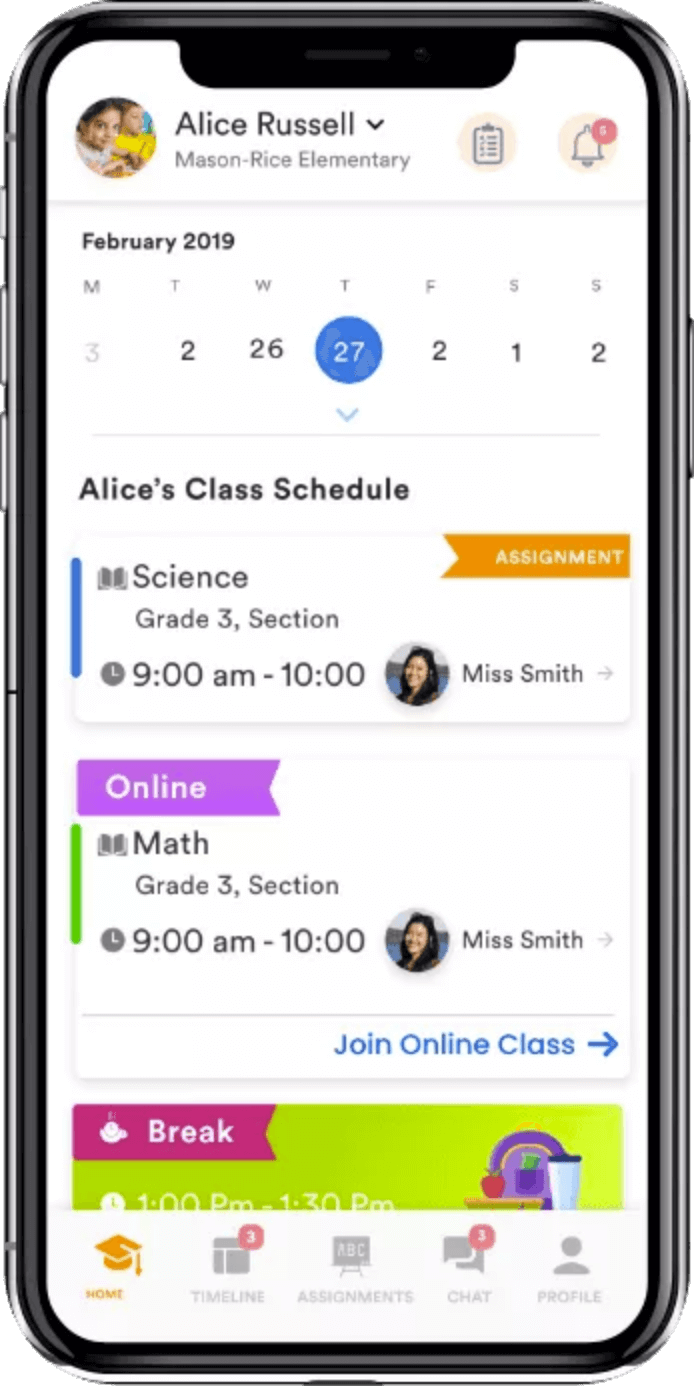 check Teacher routine on classdojo clone