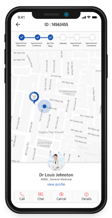 healthcare app development live track the doc