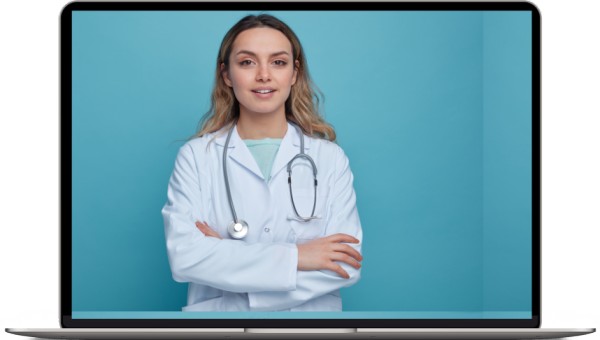 Doctor screen laptop