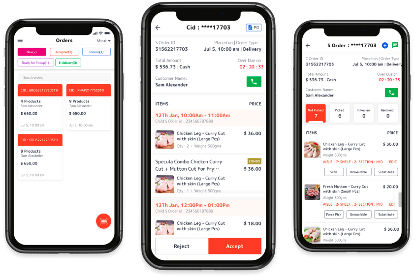 Meat delivery app development Store App