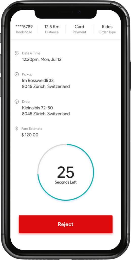 Live driver requests The Best Taxi App Solution