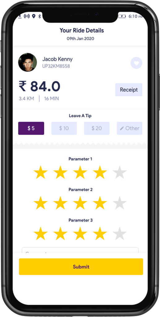 The Best Taxi App Solution's Rating and reviews