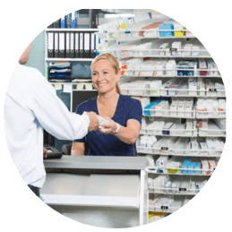 Seller in pharmacy with admin panel