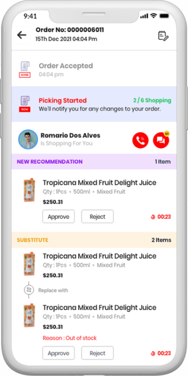 quick commerce app features