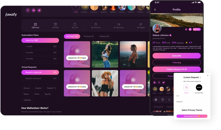 Onlyfans Clone Buy OnlyFans Clone in 2024 for $8000 with free UI theme
